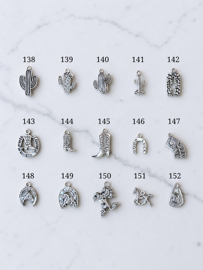 Personalized Cowboy Boot Bling Jewelry, Custom Country Charms, Western Accessory, Concert Cowgirl Gift for Her