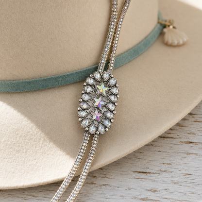 Cosmic Cowgirl Crystal Bolo Tie