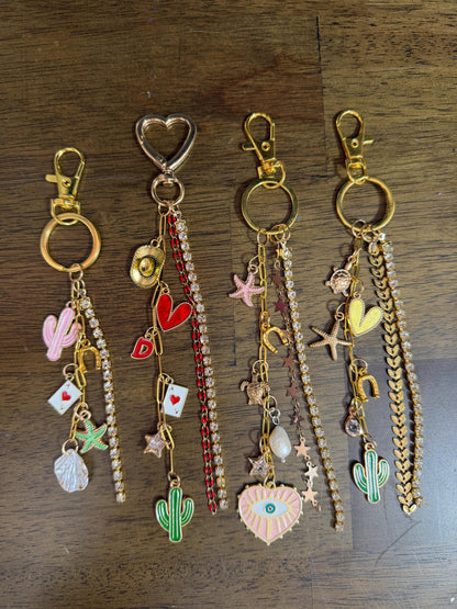 Build Your Own Western Keychain, Custom Cowgirl Bag Accessory, Personalized Rodeo Purse Charm, Monogrammed Initial Gift for H