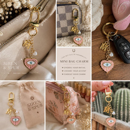 Mini Bag Charm | Personalized Bag Charm | Custom Keychain | Choose Your Charm | Purse Charm Gift | Bridesmaid Gift