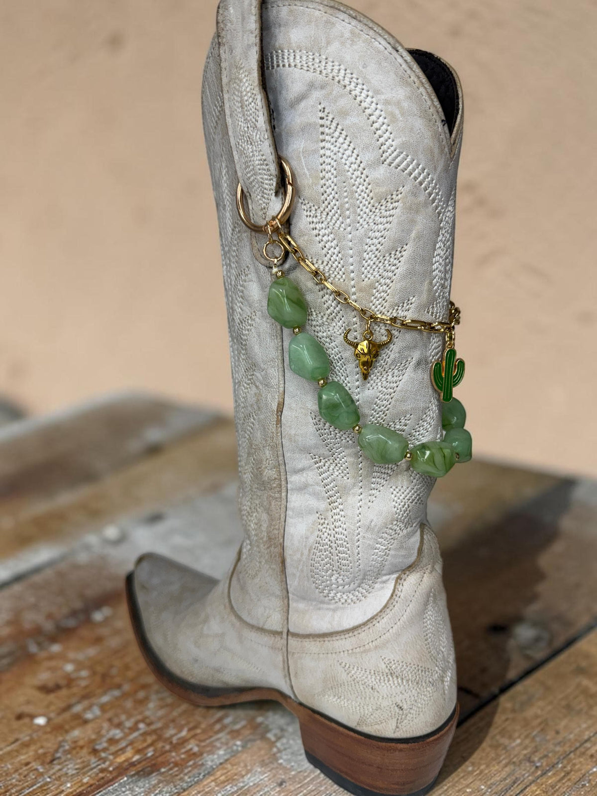 Western Boot Chains - Turquoise Country Charms | Cowgirl Boot Bling Jewelry, Country Concert Accessory, Unique Rodeo Gift for