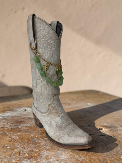 Western Boot Chains - Turquoise Country Charms | Cowgirl Boot Bling Jewelry, Country Concert Accessory, Unique Rodeo Gift for