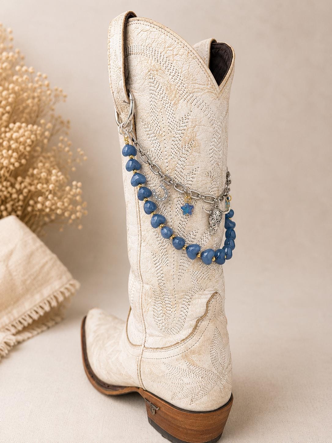 Western Boot Chain | Cowgirl Boot Jewelry | Silver Tone Boot Accessory | Country Concert Outfit