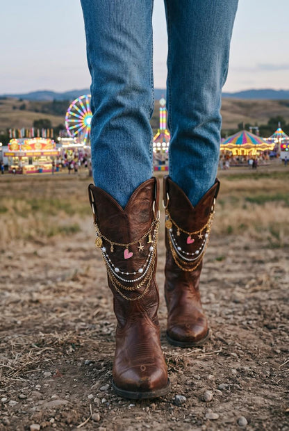 Custom Boot Chain | Choose Your Charms | Western Boot Jewelry | Coastal Cowgirl Accessory | Cowgirl Gift