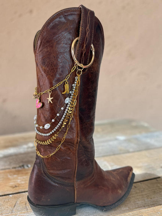 Custom Boot Chain | Choose Your Charms | Western Boot Jewelry | Coastal Cowgirl Accessory | Cowgirl Gift