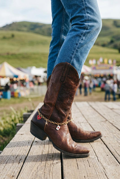 Custom Boot Chain | Build Your Own Western Boot Charm | Coastal Cowgirl Jewelry | Personalized Gift for Her