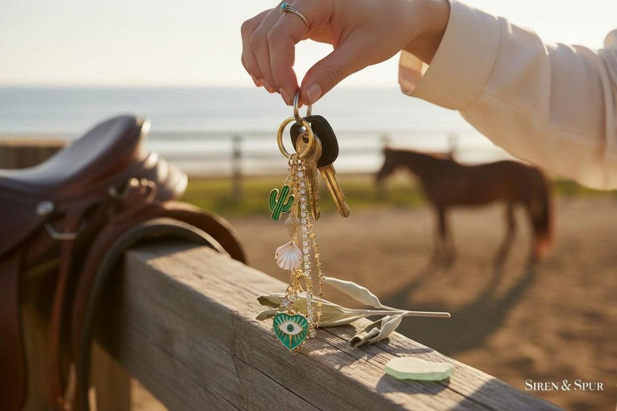 Build Your Own Western Keychain, Custom Cowgirl Bag Accessory, Personalized Rodeo Purse Charm, Monogrammed Initial Gift for H