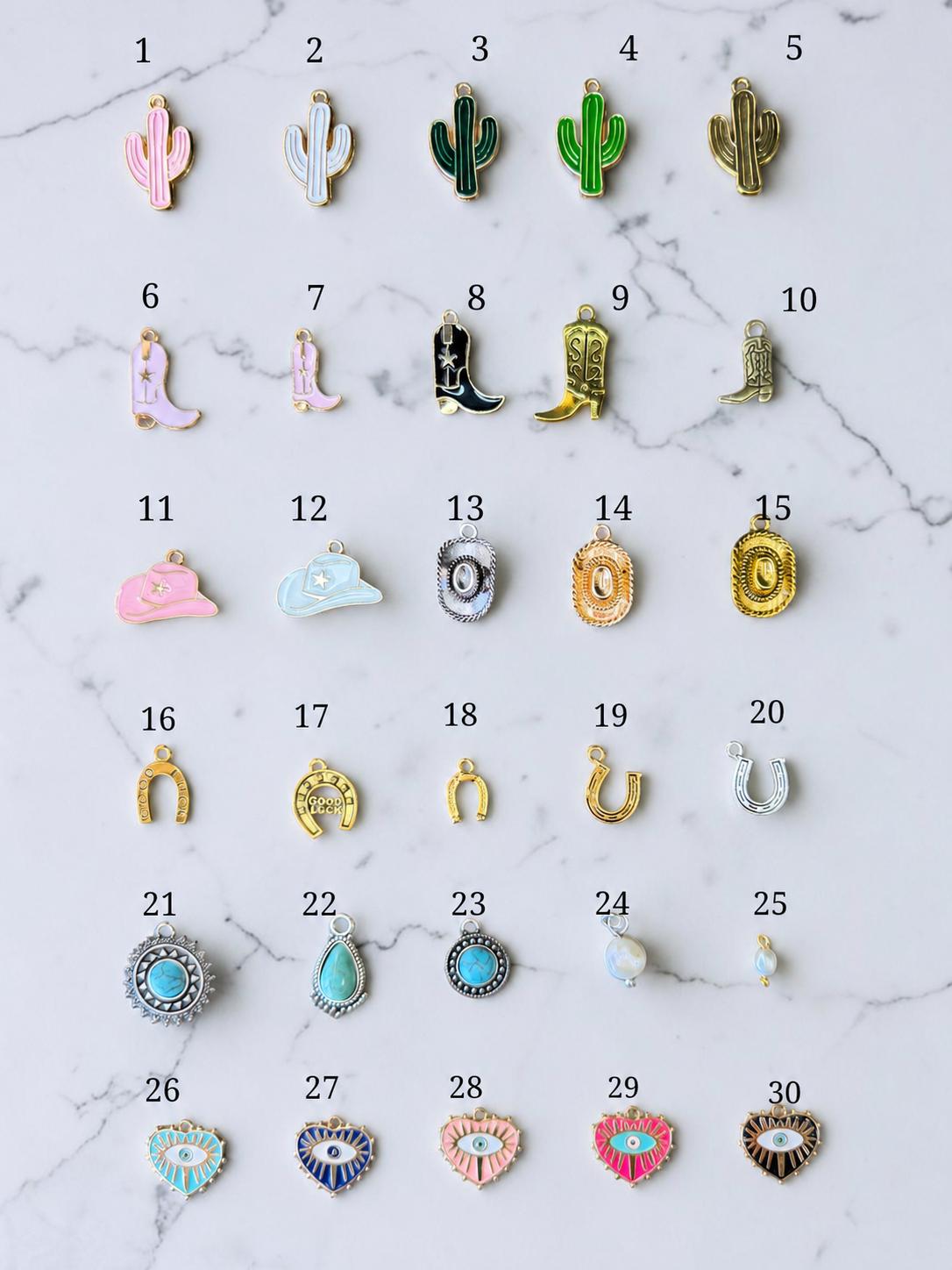Mini Bag Charm | Personalized Bag Charm | Custom Keychain | Choose Your Charm | Purse Charm Gift | Bridesmaid Gift