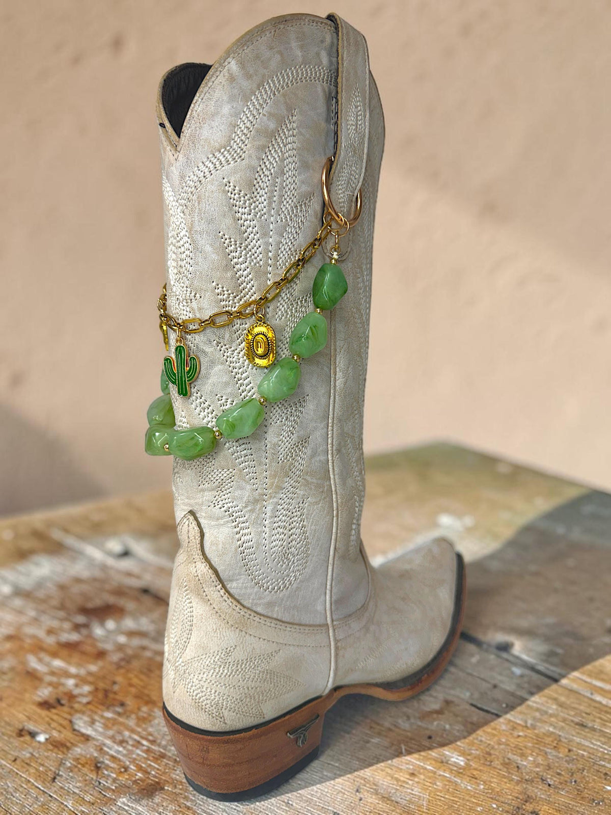 Western Boot Chains - Turquoise Country Charms | Cowgirl Boot Bling Jewelry, Country Concert Accessory, Unique Rodeo Gift for