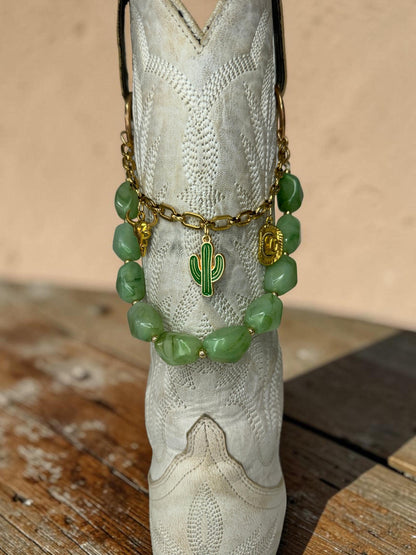 Western Boot Chains - Turquoise Country Charms | Cowgirl Boot Bling Jewelry, Country Concert Accessory, Unique Rodeo Gift for