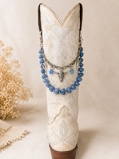 Western Boot Chain | Cowgirl Boot Jewelry | Silver Tone Boot Accessory | Country Concert Outfit