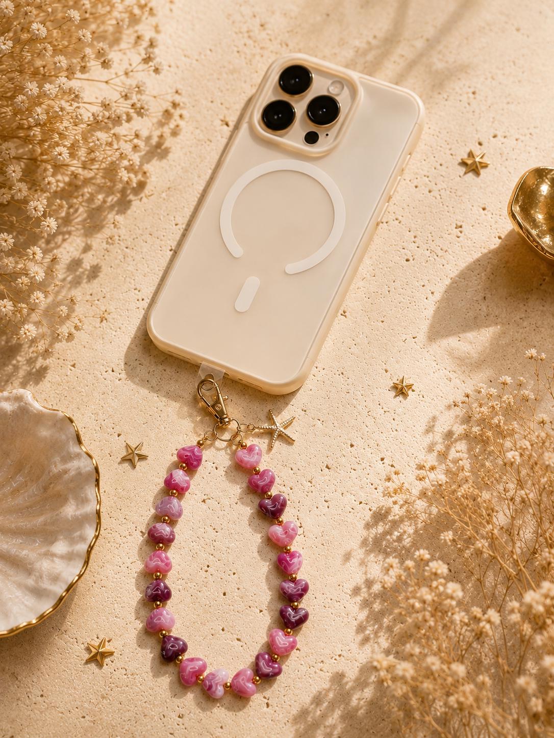 Personalized Phone Wristlet | Beaded Phone Charm | Custom Phone Strap | Cute Phone Accessory | Gift for Her
