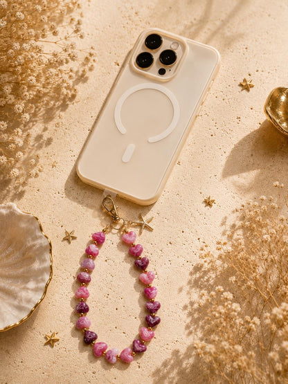 Personalized Phone Wristlet | Beaded Phone Charm | Custom Phone Strap | Cute Phone Accessory | Gift for Her