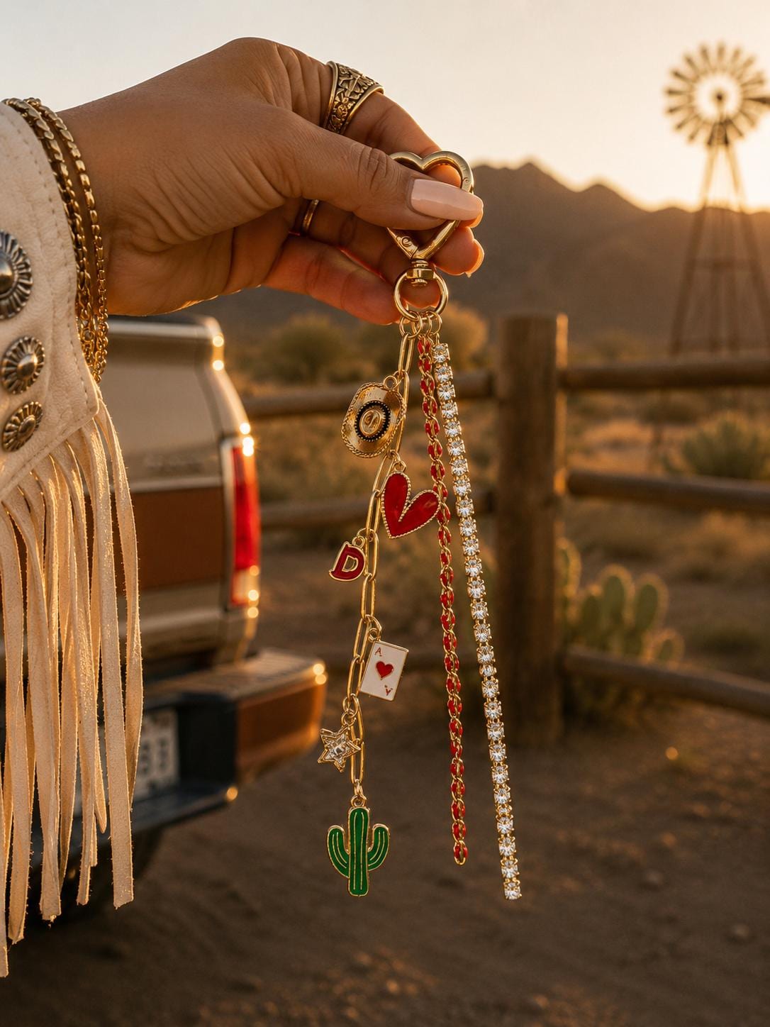 Build Your Own Western Keychain, Custom Cowgirl Bag Accessory, Personalized Rodeo Purse Charm, Monogrammed Initial Gift for H