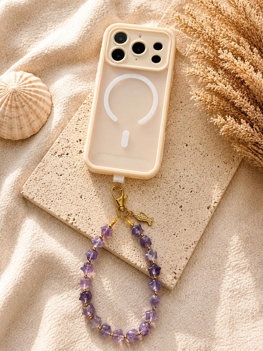 Personalized Phone Wristlet | Beaded Phone Charm | Custom Phone Strap | Cute Phone Accessory | Gift for Her