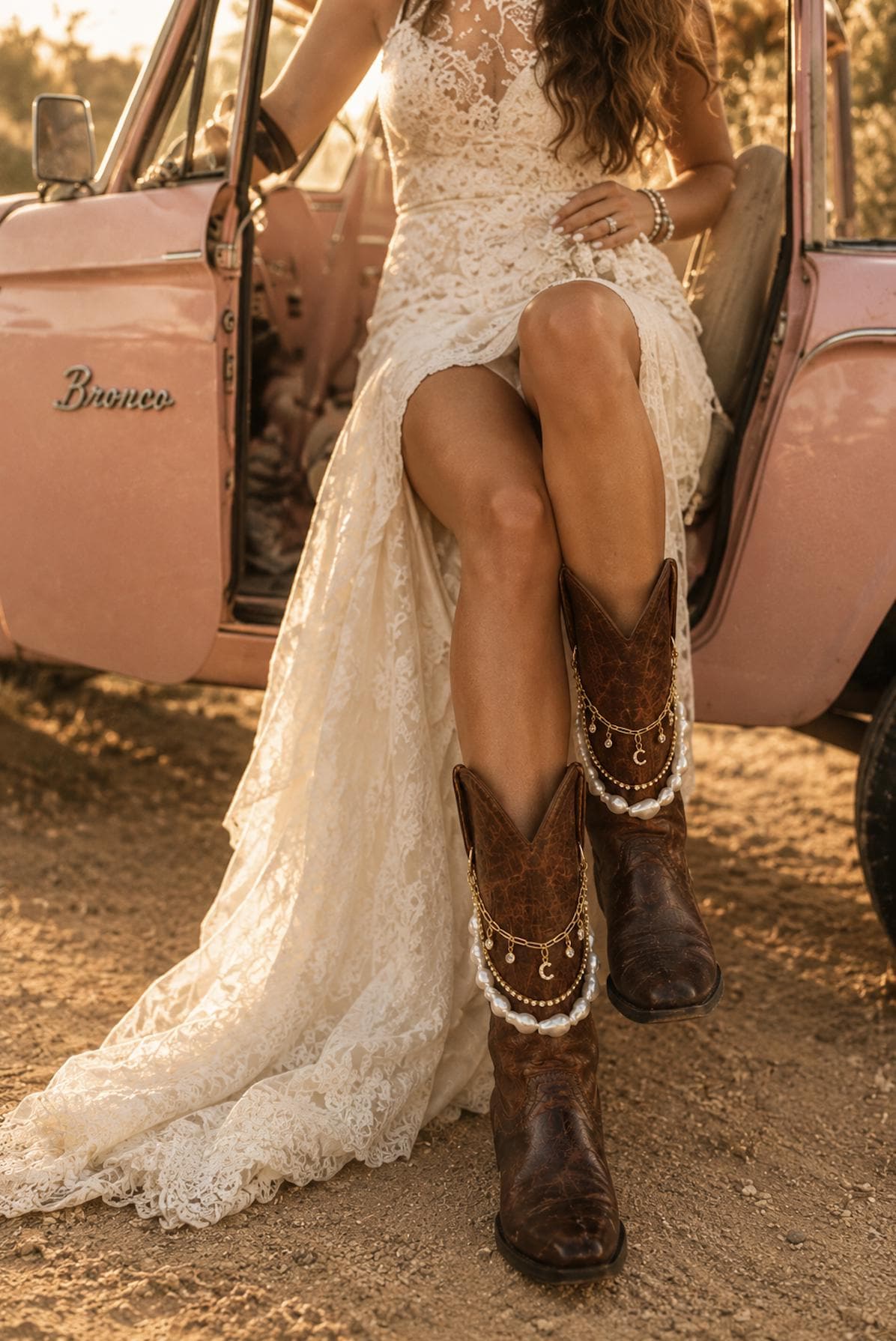 Personalized Bridal Boot Chain | Pearl Cowboy Boot Jewelry | Wedding Boot Charm | Western Bride Gift | Nashville Bachelorette