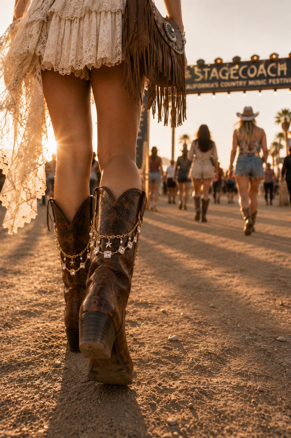 Western Boot Chain | Crystal Cowboy Boot Jewelry | Coastal Cowgirl Boot Charm | Country Concert Accessory | Bridal Cowgirl Gi