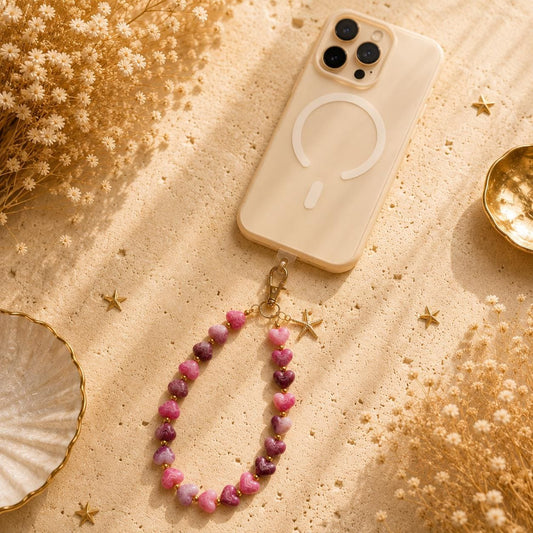 Personalized Phone Wristlet | Beaded Phone Charm | Custom Phone Strap | Cute Phone Accessory | Gift for Her