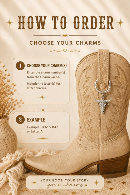 Personalized Silver Cowboy Boot Bling Jewelry, Custom Country Charm, Western Boot Accessory, Concert Cowgirl Gift for Her