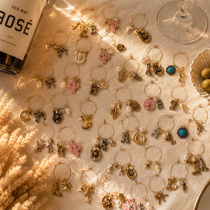 Build Your Own Wine Charms, Custom Wine Glass Charms, Personalized Drink Markers, Wine Charm Set, Girls Night Gift, Hostess G