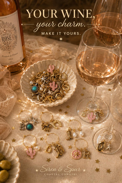 Build Your Own Wine Charms, Custom Wine Glass Charms, Personalized Drink Markers, Wine Charm Set, Girls Night Gift, Hostess Gift