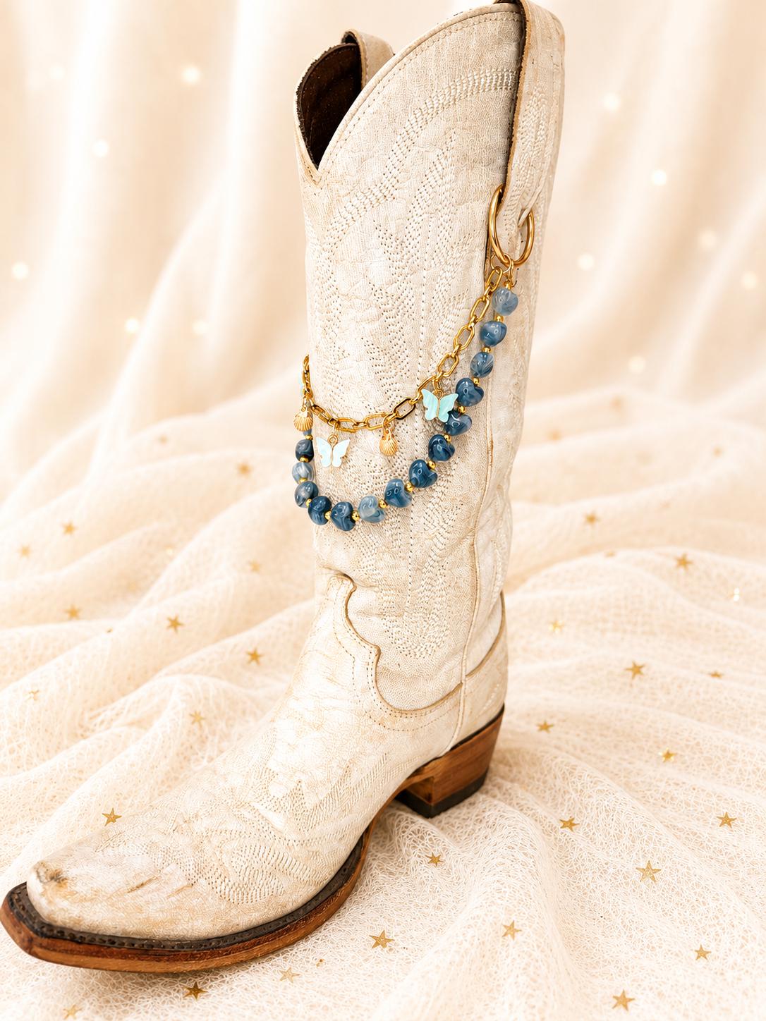 Western Boot Chain | Cowgirl Boot Jewelry | Gold Tone Boot Accessory | Country Concert Outfit